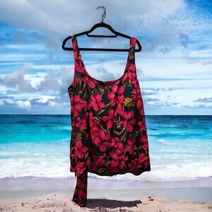 Beach Belle Swimwear Tankini top with side tie